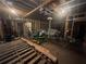 Spacious unfinished garage with a lawn mower at 2961 River Ridge Drive Sw, Atlanta, GA 30354