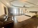 Spacious main bedroom with sitting area, trey ceilings and a mini bar at 2961 River Ridge Drive Sw, Atlanta, GA 30354