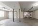 An empty two car garage with doors at 2957 Temple Johnson Rd, Snellville, GA 30039