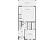 Floor plan of home featuring a bedroom, bath, foyer, stairs and 2-car garage at 55 Peeples Dr, Lawrenceville, GA 30046