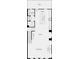 Floor plan of home with a great room, dining area, kitchen, half bath, and deck at 55 Peeples Dr, Lawrenceville, GA 30046