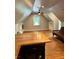 Living room with hardwood floors, natural light, ceiling fan, futon, and wooden countertops at 782 Myrtle Ne St # B, Atlanta, GA 30308