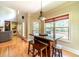 Bright breakfast nook featuring a wooden table with seating, perfect for casual dining with a view at 2010 Bennett Rd, Grayson, GA 30017