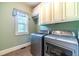 Laundry room with modern washer and dryer, offering convenience and efficiency at 2010 Bennett Rd, Grayson, GA 30017