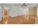 Spacious living room with shiny hardwood floors at 3746 Gladney Dr, Atlanta, GA 30341