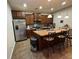 Well-equipped kitchen featuring stainless steel appliances, a kitchen island, and plenty of cabinet storage at 1604 Haven Cir, Douglasville, GA 30135