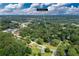 Aerial view of Powder Springs, GA home nestled among lush trees, offering privacy and a connection with nature at 3888 Lindley Cir, Powder Springs, GA 30127