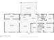 Layout of the home showing a Gathering room, bedrooms, bathrooms, kitchen, laundry, and screened patio at 6160 King Arthur Dr, Douglasville, GA 30135