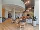 Stylish lounge area with wood floors and modern seating arrangements and decor at 1080 Peachtree Ne St # 1208, Atlanta, GA 30309