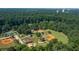 Birds-eye view of a well-maintained park featuring multiple baseball fields surrounded by lush greenery at 2343 Hunting Valley Dr, Decatur, GA 30033