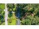 An aerial perspective shows homes nestled amongst lush trees, offering privacy and a peaceful setting at 2343 Hunting Valley Dr, Decatur, GA 30033