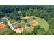 Lush baseball fields surrounded by forest provides recreational opportunities in a serene natural setting at 2343 Hunting Valley Dr, Decatur, GA 30033