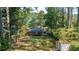 Large backyard with lush lawn perfect for outdoor entertaining, complete with storage shed and mature trees at 2343 Hunting Valley Dr, Decatur, GA 30033