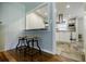 Living room with hardwood floors with a view of kitchen at 2343 Hunting Valley Dr, Decatur, GA 30033