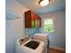 Efficient laundry room featuring modern appliances and storage at 3423 Mulberry Lane Ct, Dacula, GA 30019
