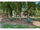 Community park featuring picnic tables and shade trees providing a relaxing outdoor space at 299 Azalea Cir, Cumming, GA 30040