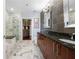 Gorgeous bathroom with a luxurious shower and double sink vanity at 1080 Peachtree Ne St # 2710, Atlanta, GA 30309