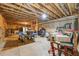 Spacious unfinished basement featuring exposed beams and ductwork, perfect for customization at 416 Spring Place Ne Rd, White, GA 30184