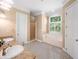 Bathroom with dual sinks, granite countertops, a separate shower, and a garden tub at 226 Euharlee Five Forks Rd, Kingston, GA 30145