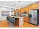 Stylish kitchen with granite countertops, stainless steel appliances, and a spacious island at 196 Mystic Ct, Atlanta, GA 30342