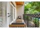Charming balcony seating area with an outdoor space for relaxation and enjoyment at 825 Highland Ne Ln # 1116, Atlanta, GA 30306
