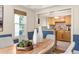 Dining area with stylish decor and view to the kitchen at 217 Rockyford Ne Rd, Atlanta, GA 30317