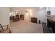 Spacious open living area featuring a fireplace and seamlessly connected dining area at 3907 Cedar Cir, Tucker, GA 30084