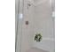 Shower features decorative tile and glass door at 6179 Ashbranch Dr, Acworth, GA 30101