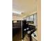Kitchen with black appliances and gray cabinets at 106 Plantation Dr, Clarkston, GA 30021