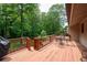 Inviting wooden deck with outdoor seating, perfect for entertaining or relaxing at 655 Stone Harbor Sw Pkwy, Marietta, GA 30060