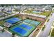 Enjoy the great outdoors on these well-maintained tennis courts. The pool is also visible at 916 Gambino Trce, Peachtree City, GA 30269