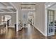 Spacious foyer featuring hardwood floors, high ceilings, and an open floor plan at 13015 Fox Rd, Alpharetta, GA 30005