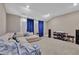 Cozy living room with vaulted ceiling, comfortable seating and entertainment setup at 13015 Fox Rd, Alpharetta, GA 30005