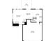 First floor plan displaying kitchen, living area, and garage with dimensions and room arrangement at 486 Windcroft Nw Cir, Acworth, GA 30101