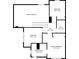 Second floor plan highlighting bedrooms, bathrooms, and layout with measurements at 486 Windcroft Nw Cir, Acworth, GA 30101