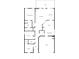 A detailed floor plan showing the layout of bedrooms, bathrooms, living areas, kitchen, and garage at 110 Holly Mill Village Dr, Canton, GA 30114