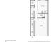 Floor plan of the first floor, including foyer, garage, bedroom and bathroom at 2227 Foley Park St, Snellville, GA 30078
