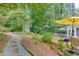 Relax in this backyard with lovely landscaping and patio at 3219 Parkridge Crescent, Chamblee, GA 30341