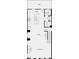 Second floor plan with kitchen, dining room, great room and half bath at 402 Nix Ln, Lawrenceville, GA 30046