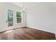 Dining area with hardwood floors and outdoor access at 775 Hadley Ne Ln, Marietta, GA 30068