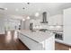 Open kitchen with stainless steel appliances and island at 775 Hadley Ne Ln, Marietta, GA 30068