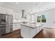 Modern kitchen with stainless steel appliances and large island at 775 Hadley Ne Ln, Marietta, GA 30068