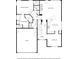 Detailed floor plan showcasing the layout of the house with primary bedroom, kitchen, living room and garage at 200 Ennisbrook Se Dr, Smyrna, GA 30082