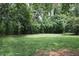 Expansive backyard with lush greenery and mature trees, perfect for outdoor activities and relaxation at 5 Palace Green Place Nw, Atlanta, GA 30318