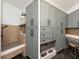 Pet-friendly features, including a dog washing station and built-in feeding area at 170 Autry Trl, Johns Creek, GA 30022