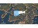 Aerial view of Arden on Lanier Waterside community lots with waterfront access and community dock at 4585 Ryker Rd, Cumming, GA 30041