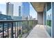Balcony with views of the city skyline at 1080 Peachtree Ne St # 804, Atlanta, GA 30309