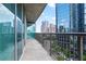 Balcony with views of the city skyline at 1080 Peachtree Ne St # 804, Atlanta, GA 30309