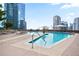 Outdoor swimming pool surrounded by city high rises at 1080 Peachtree Ne St # 804, Atlanta, GA 30309