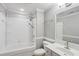 Full bathroom featuring a shower and tub combination, toilet and vanity with sink at 3707 Vineyards Lake Nw Cir # 22, Kennesaw, GA 30144